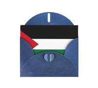 WZYCWB Flag of the State of Palestine Blue Printed Holiday Cards - Perfect for heartwarming holiday greetings