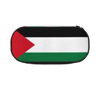WZYCWB Flag of The State of Palestine Large Capacity Pencil Bag - Multifunctional Storage Box, Portable and Durable Pencil Bag for Office and School Supplies