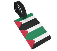 WZYCWB Flag of The State of Palestine Pattern Luggage Tags - Airplane Travel Accessories, Backpack and Luggage Tags