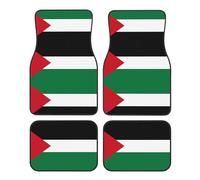 WZYCWB Flag of the State of Palestine Patterned car mats 4-piece set | For cars/SUVs/trucks | Firm fit without displacement