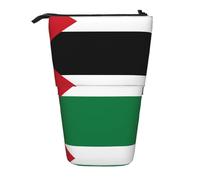 WZYCWB Flag of The State of Palestine Printed Retractable Pen Holder Suitable for use as a Simple Cosmetic Bag, Wallet, etc.