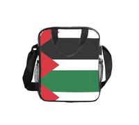 WZYCWB Flag of the State of Palestine Transparent Shoulder Bag Lunch Handbag with Zipper and Shoulder Strap for Women Men Work Shopping