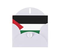 WZYCWB Flag of the State of Palestine White Printed Holiday Cards - Perfect for heartwarming holiday greetings