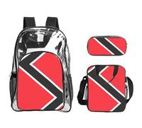 WZYCWB Flag of Trinidad and Tobago Printed backpack set | Lunch bag and pencil case | Perfect for work, business trips, and vacations.