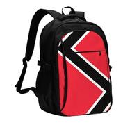 WZYCWB Flag of Trinidad and Tobago Printed laptop backpack, business men's commuter backpack, computer bag with USB port charging