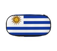 WZYCWB Flag of Uruguay Large Capacity Pencil Bag - Multifunctional Storage Box, Portable and Durable Pencil Bag for Office and School Supplies