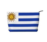 WZYCWB Flag of Uruguay Patterned Toiletry Storage Bag, Essential for organizing Cosmetics and Skincare Products.