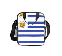 WZYCWB Flag of Uruguay Transparent Shoulder Bag Lunch Handbag with Zipper and Shoulder Strap for Women Men Work Shopping