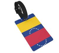 WZYCWB Flag of Venezuela Printed Luggage Tags - Waterproof and Durable Travel Tags