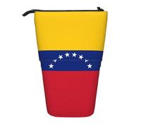 WZYCWB Flag of Venezuela Printed Retractable Pen Holder Suitable for use as a Simple Cosmetic Bag, Wallet, etc.