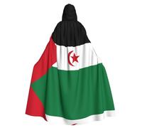 WZYCWB Flag of Western Sahara Patterned hooded cape, robe Cosplay costume for men and women, Halloween adult role play costume