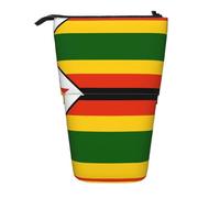 WZYCWB Flag of Zimbabwe Printed Retractable Pen Holder Suitable for use as a Simple Cosmetic Bag, Wallet, etc.