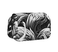 WZYCWB Flamingo Background Image Patterned Portable Pencil Case ideal for organizing pens in the office or storing makeup brushes