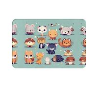 WZYCWB Floor-Absorbing Doormat, Size 16Ã-24 inches, Effectively Protects The Living Room, Bathroom and Front Door from Cleaning Cute Little Animals Pattern