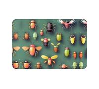 WZYCWB Floor-Absorbing Doormat, Size 16Ã-24 inches, Effectively Protects The Living Room, Bathroom and Front Door from Cleaning Insect Atlas Pattern
