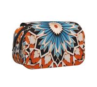 WZYCWB floor tile Patterned Portable Pencil Case ideal for organizing pens in the office or storing makeup brushes