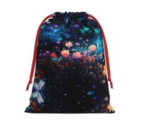 WZYCWB Flowers at the River M Printed Gift Bags - Perfect for Weddings, Christmas, Birthdays, and Parties - S - L