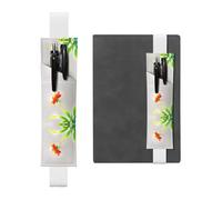 WZYCWB Flowers facing the sun Leather Pen Holder Bookmark, Adjustable Leather Pen Holder, Perfect for Back to School Christmas Gifts