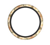 WZYCWB Flowers in the garden Steering wheel cover - Skin-friendly and soft material, sweat-absorbing and breathable design, non-slip and wear-resistant