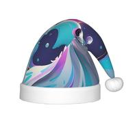WZYCWB Fluid Polar Bear Printed Christmas Hats for Kids, Cute Pointed Hats, Christmas Party Decorations and Gifts for Family Gatherings