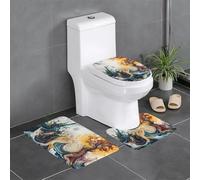 WZYCWB Fluid sculpture Bathroom non-slip mat set bedroom floor mat bathtub home decoration plush rug