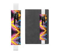 WZYCWB Fluorescent current stripes Diary pencil pouches, PVC pen holders and pen holders with elastic bands, and bookmarks are the best gift choices.