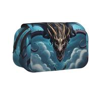 WZYCWB Flying Dragon Portable Pencil Case ideal for organizing pens in the office or storing makeup brushes
