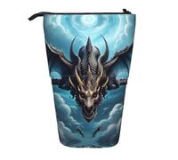 WZYCWB Flying Dragon Printed Retractable Pen Holder Suitable for use as a Simple Cosmetic Bag, Wallet, etc.