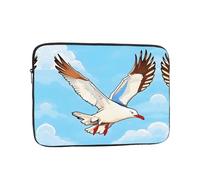 WZYCWB Flying Seagulls 10 inch Printed laptop sleeve for 10-17-inch laptops, perfect for business, office, school, or university use.