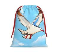 WZYCWB Flying Seagulls L Printed Gift Bags - Perfect for Weddings, Christmas, Birthdays, and Parties - S - L