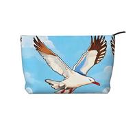 WZYCWB Flying Seagulls Patterned Toiletry Storage Bag, Essential for organizing Cosmetics and Skincare Products.