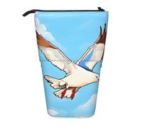 WZYCWB Flying Seagulls Retractable Storage Container for Pen Holders, Makeup Brush Holders, or Coin Drawstring Bags.