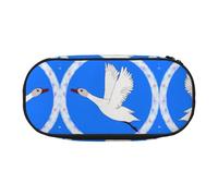 WZYCWB Flying White Goose Large Capacity Pencil Bag - Multifunctional Storage Box, Portable and Durable Pencil Bag for Office and School Supplies