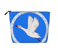 WZYCWB flying white goose Patterned cosmetic bag, travel cosmetic bag, multifunctional storage bag, storage for daily necessities