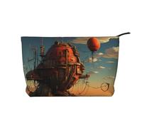 WZYCWB Fortress on The sea Printed Travel Cosmetic Bag, Perfect for Business Trips and Vacations.
