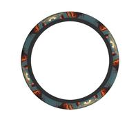 WZYCWB Fortress on the sea Steering wheel cover - Skin-friendly and soft material, sweat-absorbing and breathable design, non-slip and wear-resistant