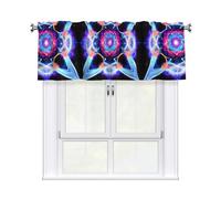 WZYCWB Four Dimensional Space Printed Curtain Valance, 54 inches Wide Ã- 18 inches high, Suitable for Door and Window partitions
