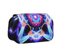 WZYCWB Four Dimensional Space Printing Portable Pencil Case ideal for organizing pens in the office or storing makeup brushes