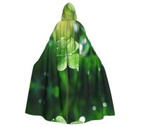 WZYCWB four-leaf clover Patterned ball cape, adult extended wizard robe, masquerade costume, carnival theme party dress