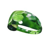WZYCWB four-leaf clover Printed sports headband, sports sweatband, moisture wicking