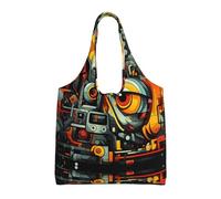 WZYCWB freak Printed single-shoulder canvas bag, fashionable daily canvas bag, suitable for daily travel and shopping