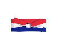 WZYCWB French Flag Bow Headband Children Elastic Bow Hair Accessories 0-6 Months Hair Bows for Newborns Infants Toddlers