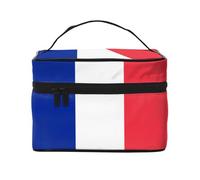 WZYCWB French flag Large cosmetic bag for women, portable large capacity cosmetic bag, travel cosmetic bag storage bag for girls, Black, One Size, Black, One Size