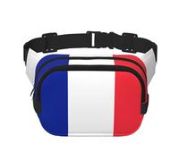 WZYCWB French Flag Sports Waist Bag, Trendy and Fashionable Crossbody Bag, Lightweight Travel Small Bag