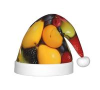 WZYCWB Fresh fruit plate with water drops Patterned Christmas Hats for Kids, Cute Pointed Hats, Christmas Party Decorations and Gifts for Family Gatherings