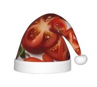 WZYCWB Fresh tomato slices Patterned Christmas Party Hat, Children's Class Activity Gift, Christmas Holiday Decoration Prop