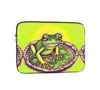 WZYCWB Frog in a pond 17 inch Printed laptop sleeve for 10-17-inch laptops, perfect for business, office, school, or university use.