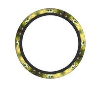 WZYCWB Frog on a Lotus Leaf Steering wheel cover - Skin-friendly and soft material, sweat-absorbing and breathable design, non-slip and wear-resistant