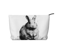 WZYCWB Funny Bunny Printed Travel Cosmetic Bag, Perfect for Business Trips and Vacations.