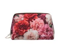WZYCWB Funny Flowers Patterned Leather Cosmetic Bag - Perfect for Carry-On or Home Organization